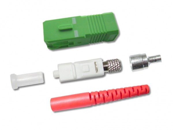 SC/APC Stecker singlemode 2mm rot