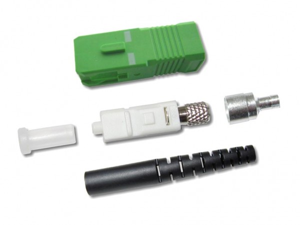 SC/APC Stecker singlemode 2mm schwarz