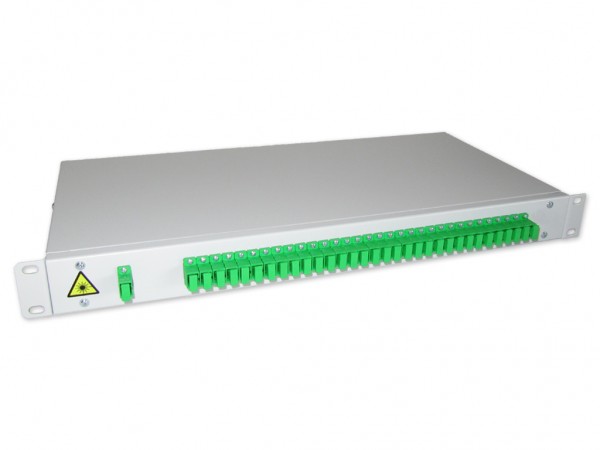 19" PLC Splitterbox 1x32 SC/APC 1HE