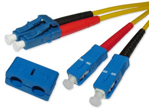 LC-SC duplex LWL Patchkabel 9/125µm OS2