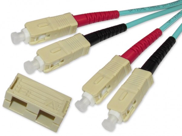 SC-SC duplex LWL Patchkabel 50/125µm OM3