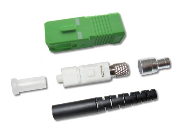 SC/APC Stecker singlemode 3mm schwarz