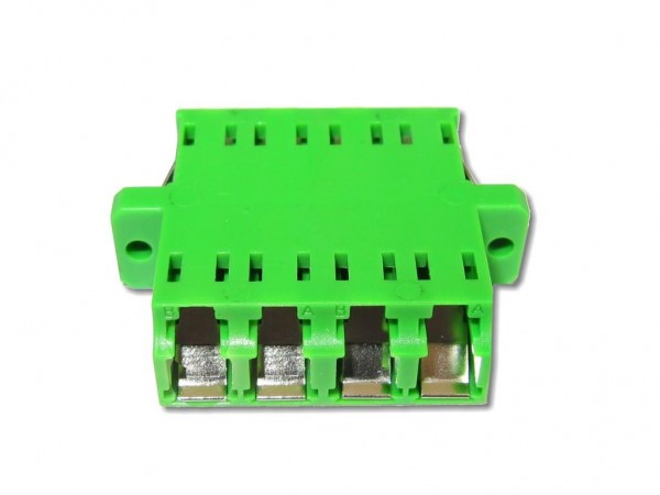 LC/APC quad (4-fach) LWL Kupplung singlemode mit internem Shutter