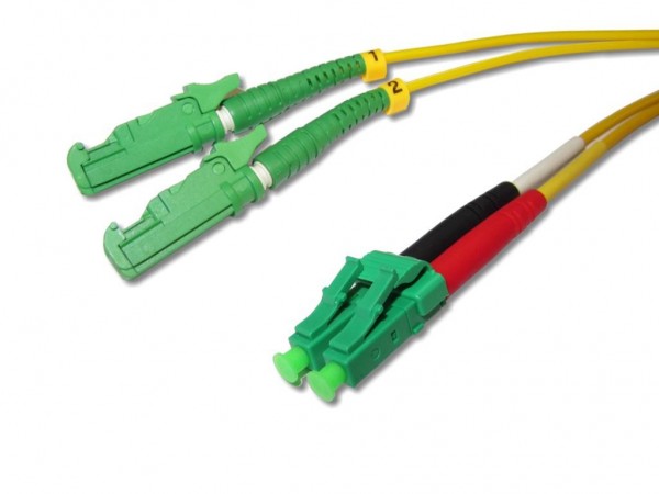 LSH/APC 8° - LC/APC duplex Patchkabel 9/125µm OS2