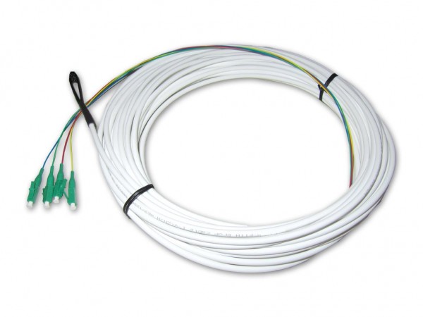 FTTH Dropkabel mit 4 LC APC konfektionert als Kabelring