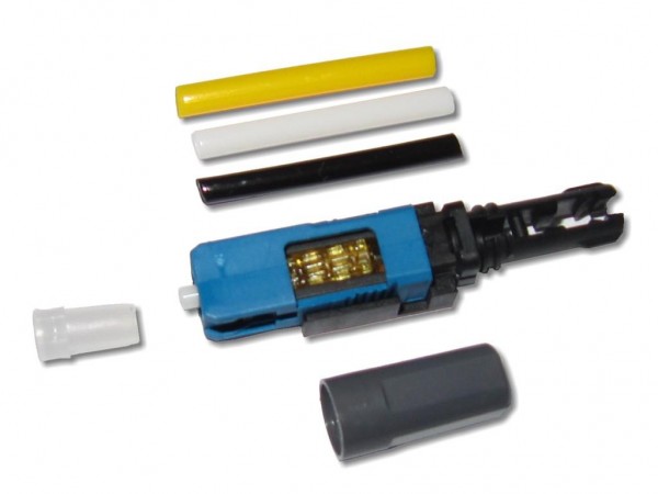 feldkonfektionierbarer LWL SC Stecker singlemode universal für 250µm und 0.9/2.0/3.0mm Kabel
