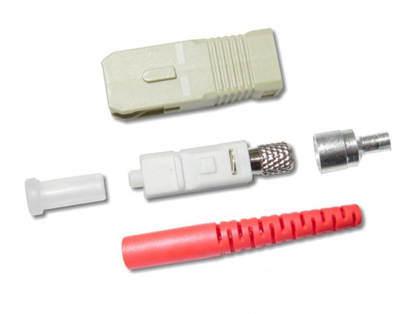 SC-Stecker multimode 2mm rot